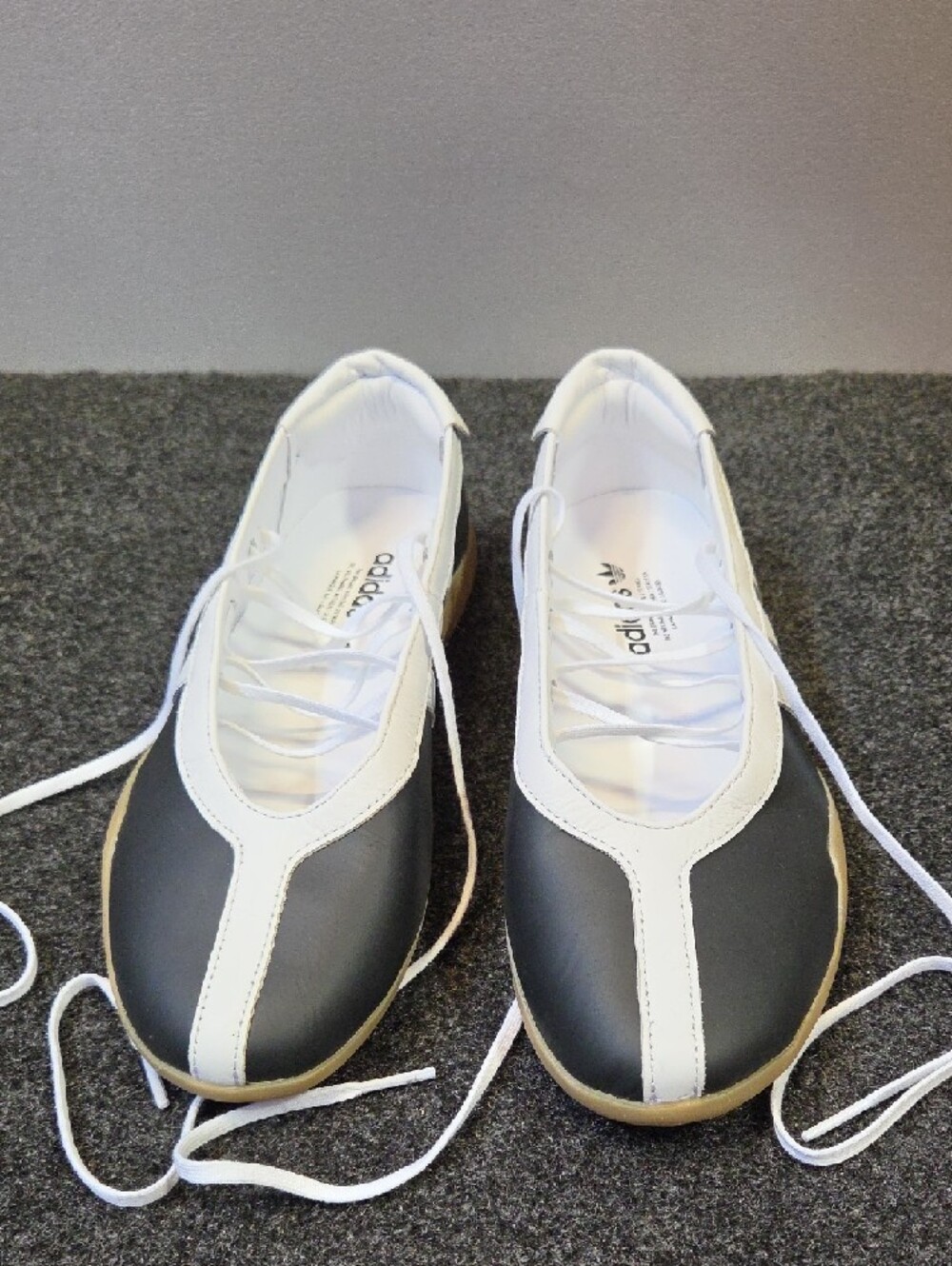 adidas Women’s Black and White Vintage-Inspired Lace-Up Sneakers - Picture 2 of 10